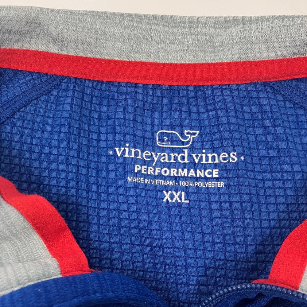 Vineyard Vines Performance 1/4 Zip Pullover Men's 2XL Blue Athletic - Picture 4 of 7